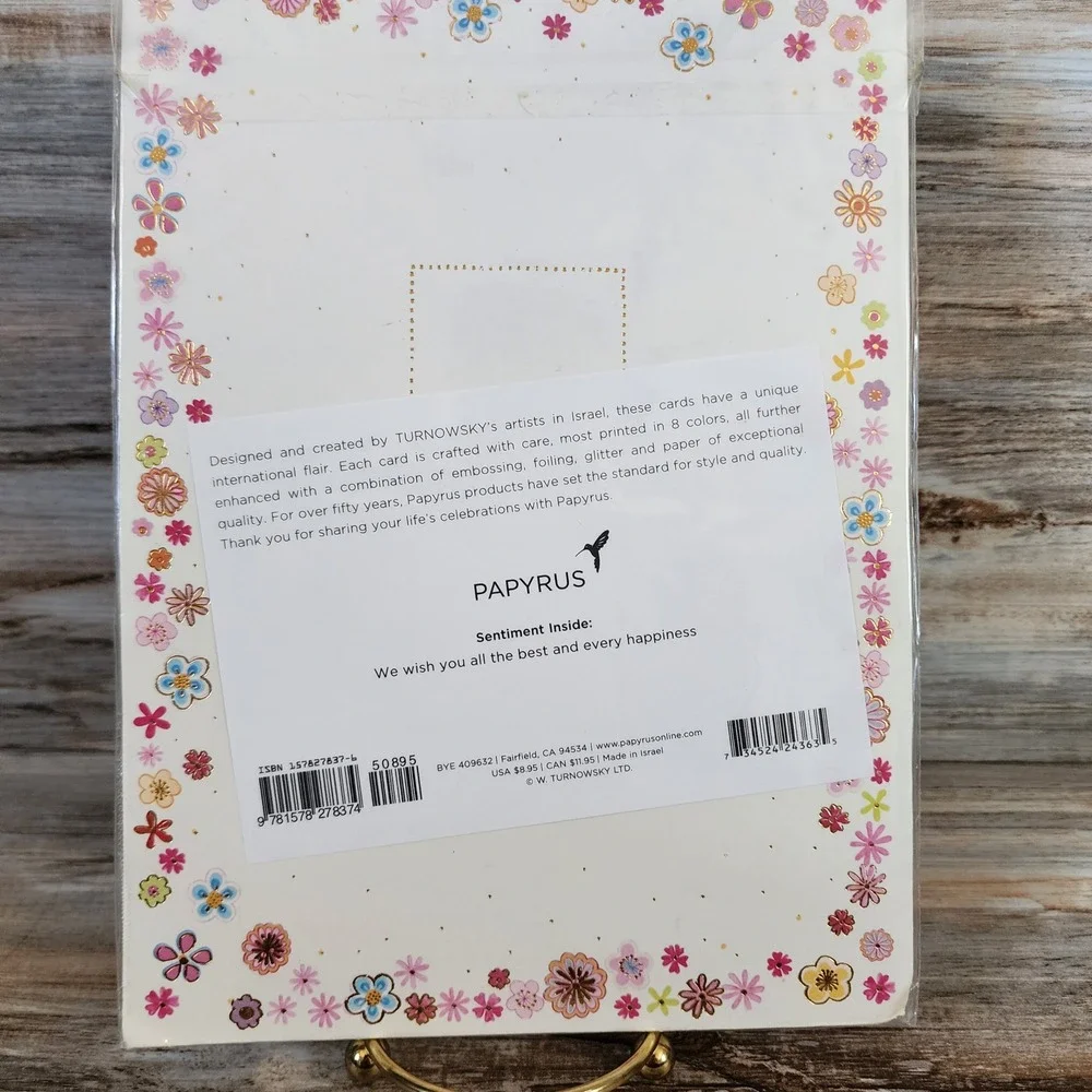 Papyrus Farewell Card Goodbye From All Of Us Turnowsky Floral Foil Embossed